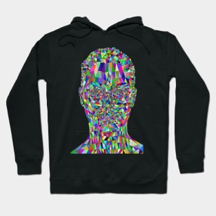 Colorful Mystery Woman Face Hoodie